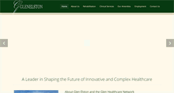 Desktop Screenshot of glenelstonrehab.com